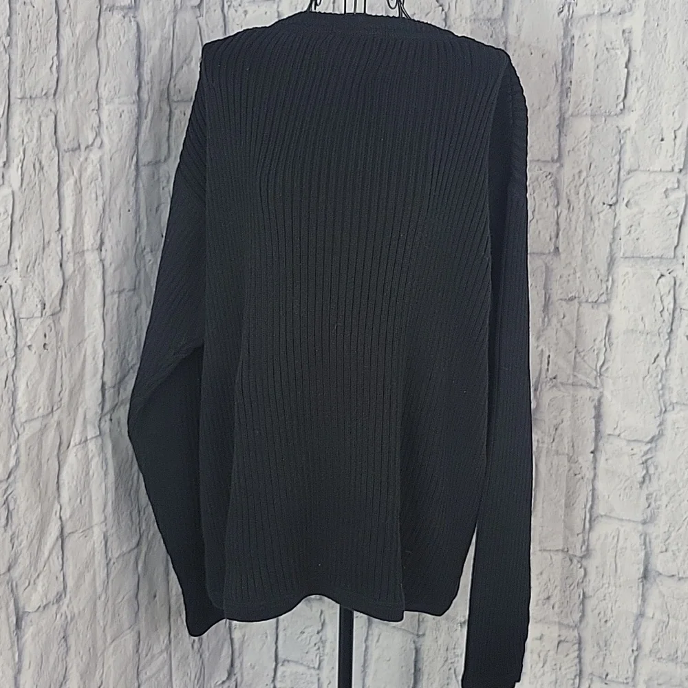 EDDIE‎ BAUER Legend Black Cotton Sweater XL - Picture 5 of 6